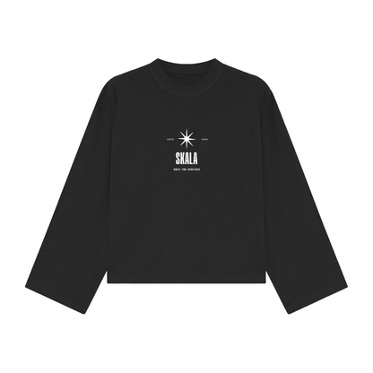 Atelier Long-Sleeve Cropped shirt 305 GSM – Black